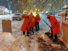 BATTALGAZİ BELEDİYESİ GECE BOYU SAHADAYDI