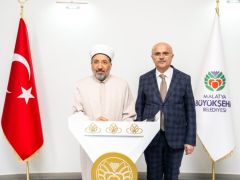 DİYANET İŞLERİ BAŞKANI ARPAGUŞ’TAN BÜYÜKŞEHİR BELEDİYESİ’NE ZİYARET
