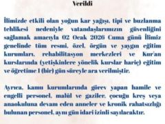 2 ocakta okullara kar engeli