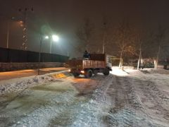 Battalgazi Belediyesi’nden Okul Bahçelerinde Kar Temizliği