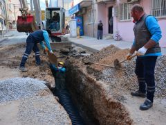 Manisa Barbaros Mahallesi’nde taşkın riskine MASKİ önlemi