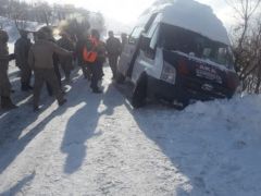 Siirt’te güvenlik korucuları taşıyan minibüs kaydı!