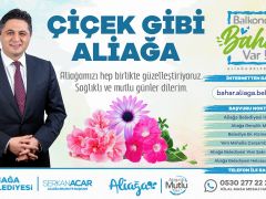 İzmir Aliağa’da balkonlar çiçeklerle dolacak