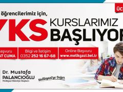 Kayseri Melikgazi’de YKS kursları başlıyor