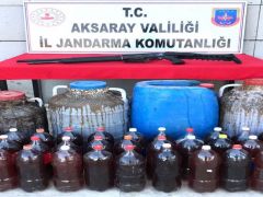 Aksaray’da 375 litre kaçak şaraba el konuldu