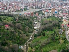 Rize’de ikinci tersip bendi Dalyan Deresi’ne yapılıyor