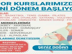 Denizli Merkezefendi’de spor kurslarında yeni dönem başlıyor